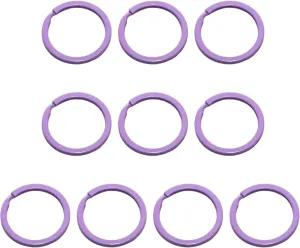 10 Pcs Keychain Rings,Split Key Rings for Keys Organization and DecorationPurple