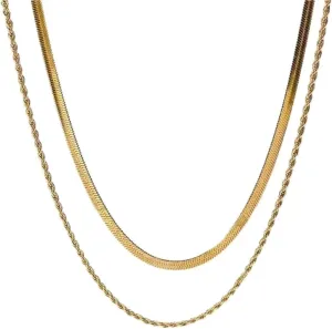 14K Gold Plated Layering Choker Necklaces for Women| Snake Chain,Cuban Link Chain,Paperclip Layered Chains Necklace for Women Trendy Jewelry.