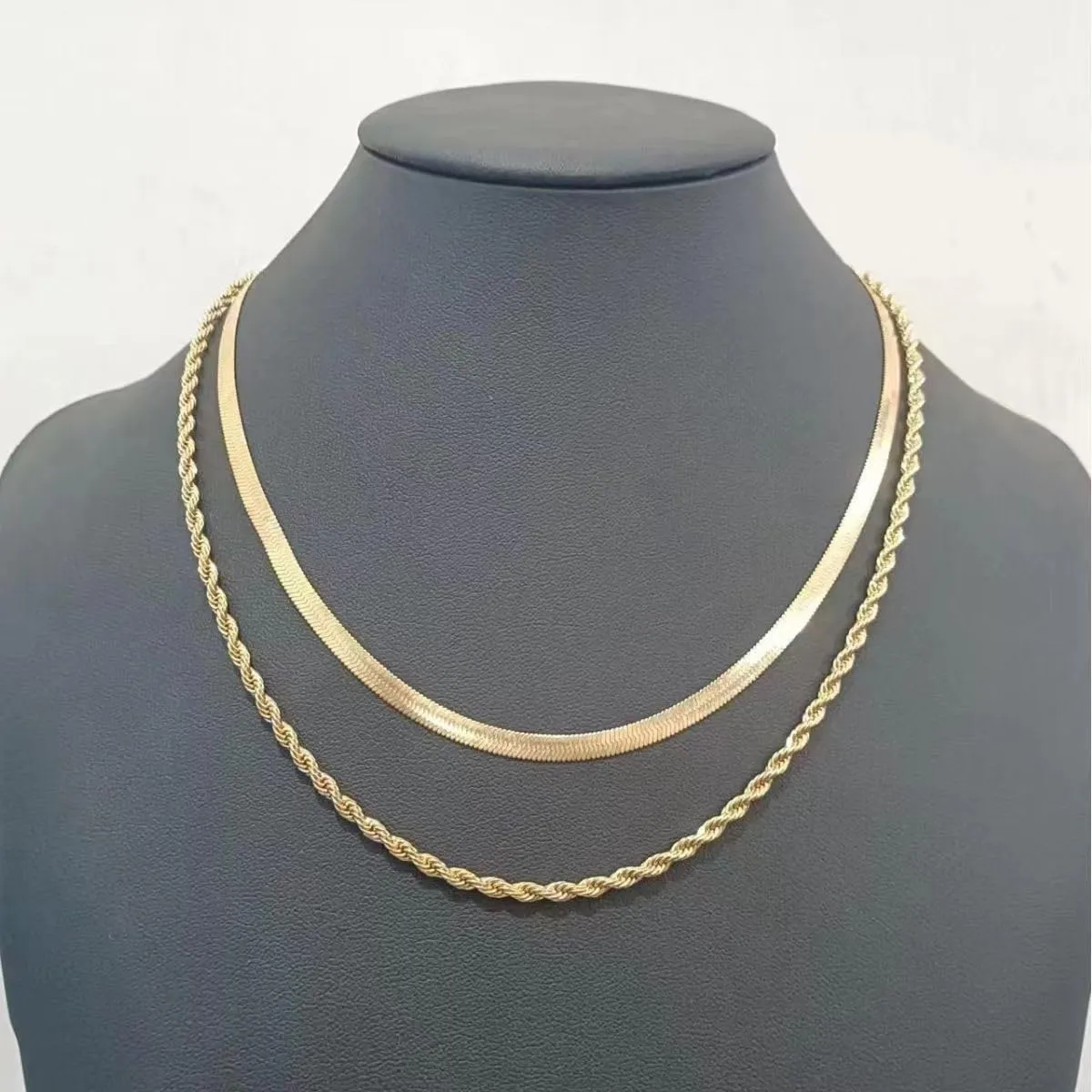 14K Gold Plated Layering Choker Necklaces for Women| Snake Chain,Cuban Link Chain,Paperclip Layered Chains Necklace for Women Trendy Jewelry.