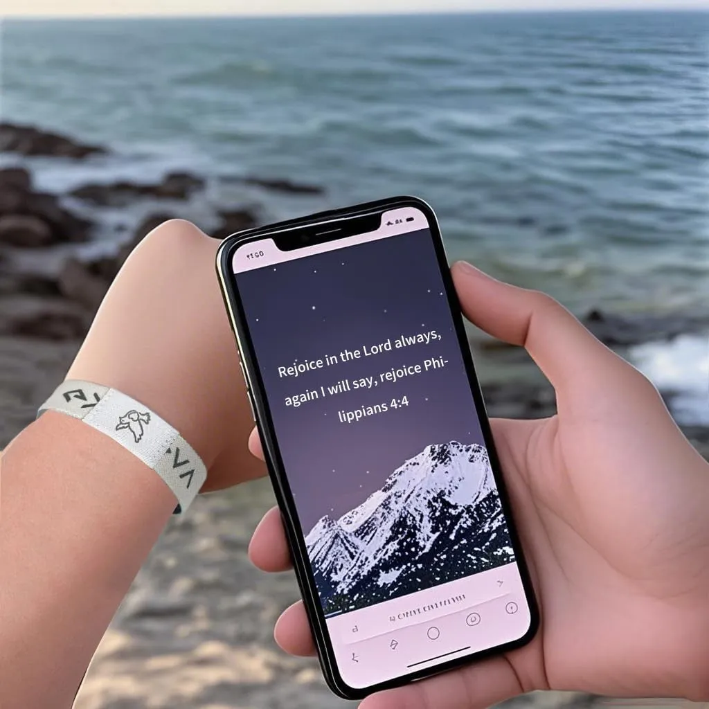 2 Pack Bible Verse Bracelets with NFC,Christian Daily Bible Verse Bracelet Wristbands for Women Men Teens,Elastic Inspirational Christian Wearalble Bracelet