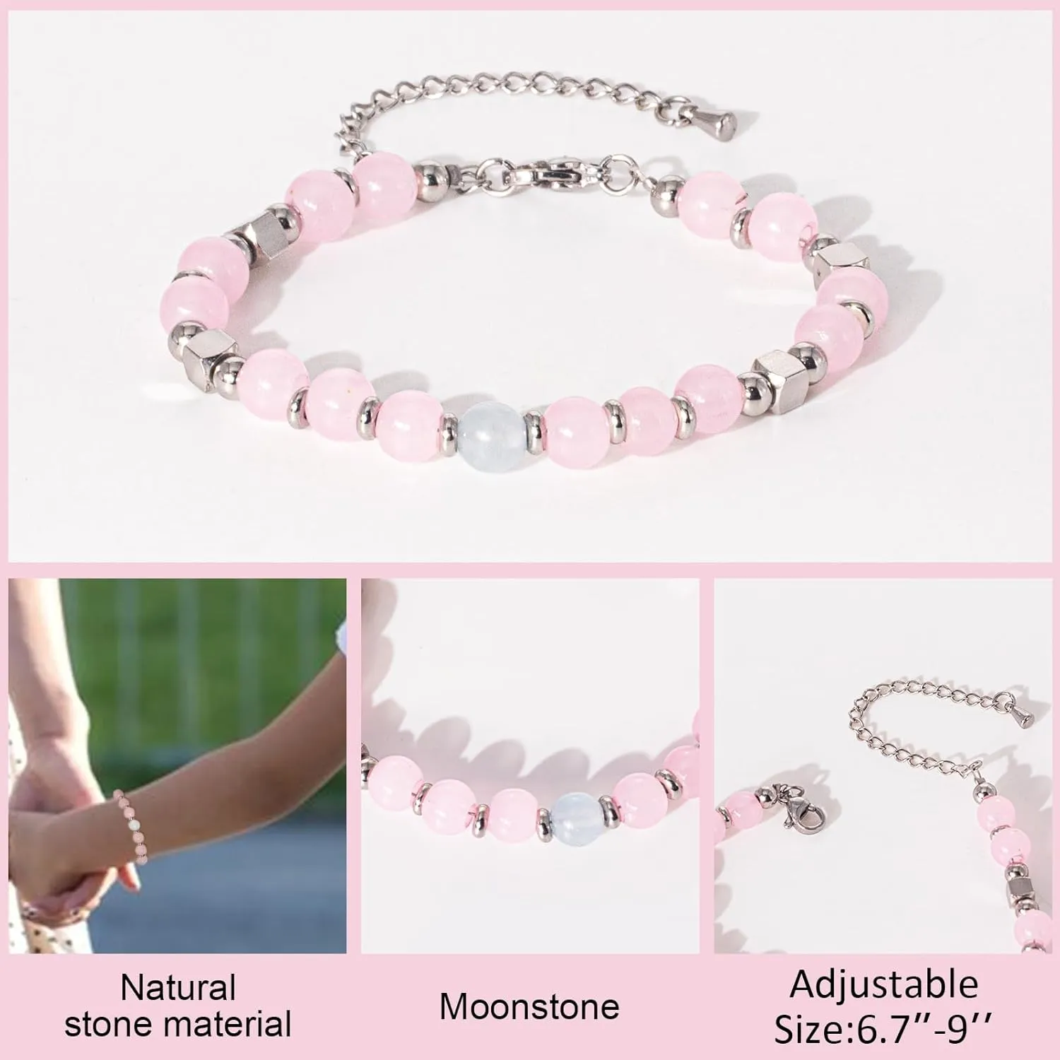 2025 Graduation Gifts for Her/Girls/Women Graduation Bracelet Tiny Gemstone Compass Bracelet as 5th Grade 8th Grade High School College Master Degree Class of 2025 Graduation Gifts