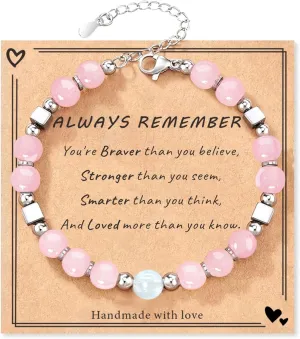 2025 Graduation Gifts for Her/Girls/Women Graduation Bracelet Tiny Gemstone Compass Bracelet as 5th Grade 8th Grade High School College Master Degree Class of 2025 Graduation Gifts