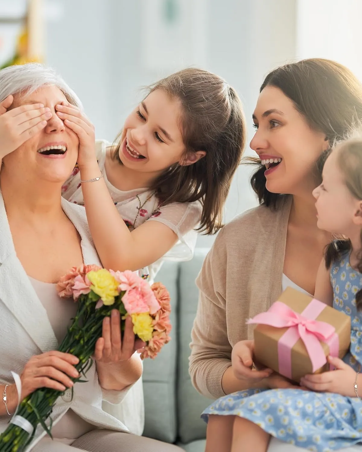 2/3/4/5 Pcs Mother Daughter Bracelets Set Mothers Day Birthday Gifts for Grandma Granddaughter Mom Daughter Gifts Mommy and Me Matching Wish Bracelets