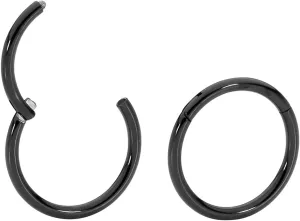 365 SLEEPERS 2PCS Titanium Implant Grade 20G Septum Jewelry Hinged Segment Ring Body Piercing Hoop Lip Rings Helix Cartilage Rook Sleeper Earrings Nickel Free Hypoallergenic 6mm  10mm