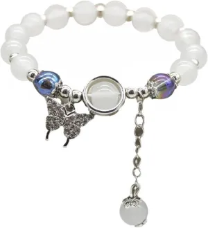 4/10pcs Moonstone Glow in the Dark Bracelet for Women  Elegant Crystal Jewelry Gift for Graduation, Teacher, Student | Luminescent Adjustable Bangle