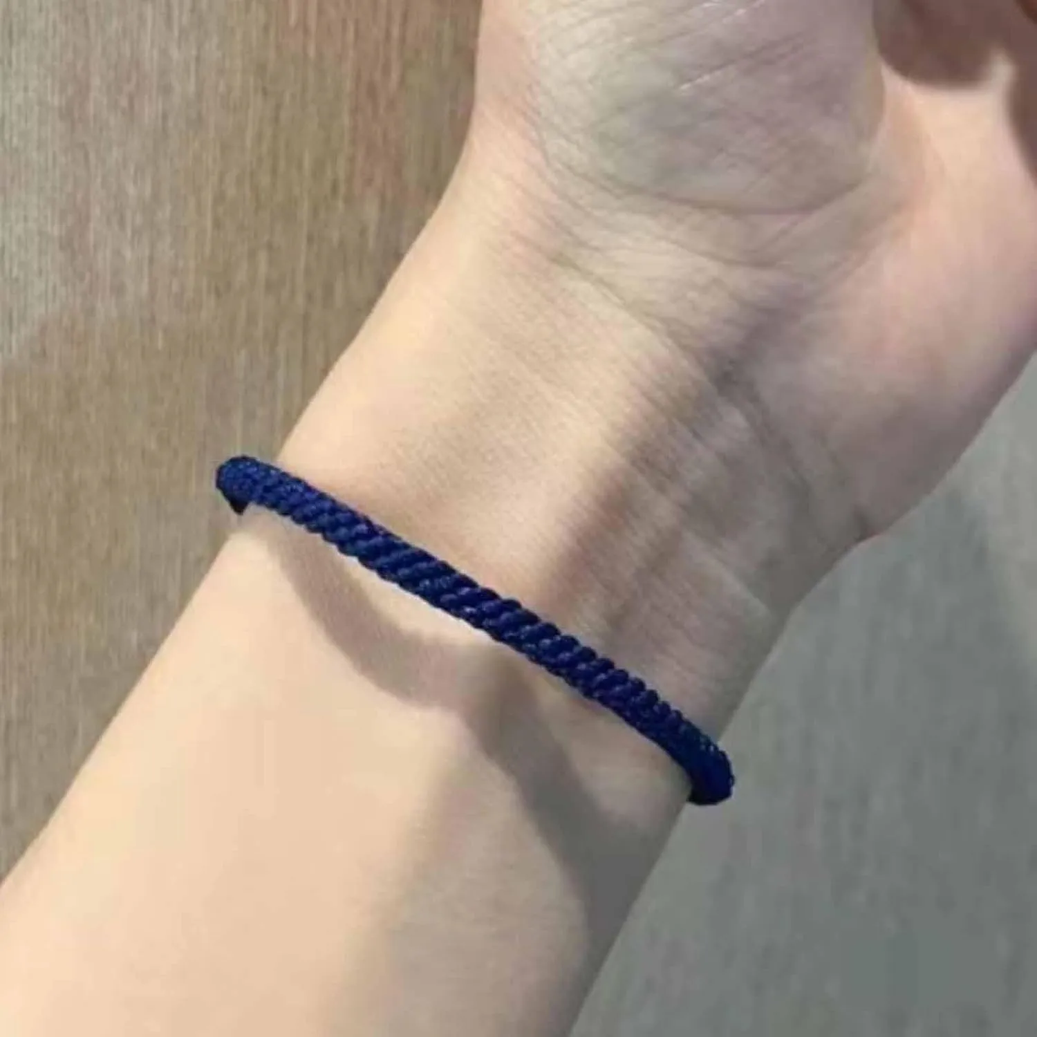 4PCS Blue Friendship Bracelets, Blue Braided Bracelet for Women, Adjustable Blue Bracelets for Women, Blue Friendship Bracelet Kit for Celebrating Friendship