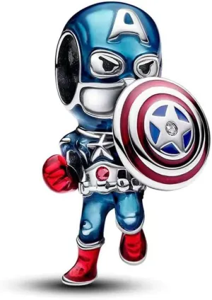 925 Sterling Silver, Spider-Man, Iron Man, Captain America, Hulk, Loki Charms Fit Pandora Bracelets Make DIY Jewellery Gifts for Ladies