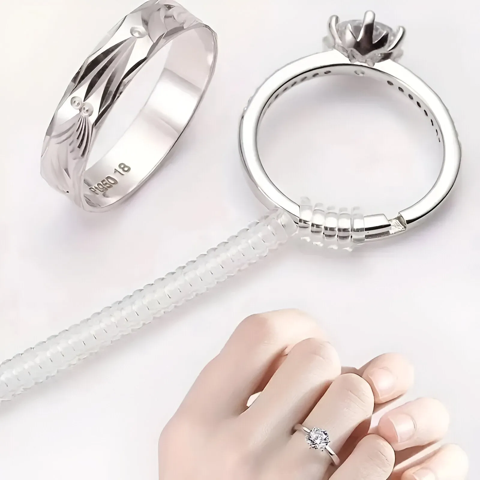 Adjustable Ring Size Reducer – Invisible Transparent Resizing Tool for a Perfect Fit (1-4pcs Set)