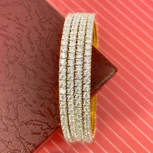 American Diamond Stone Bangles (Design 12)