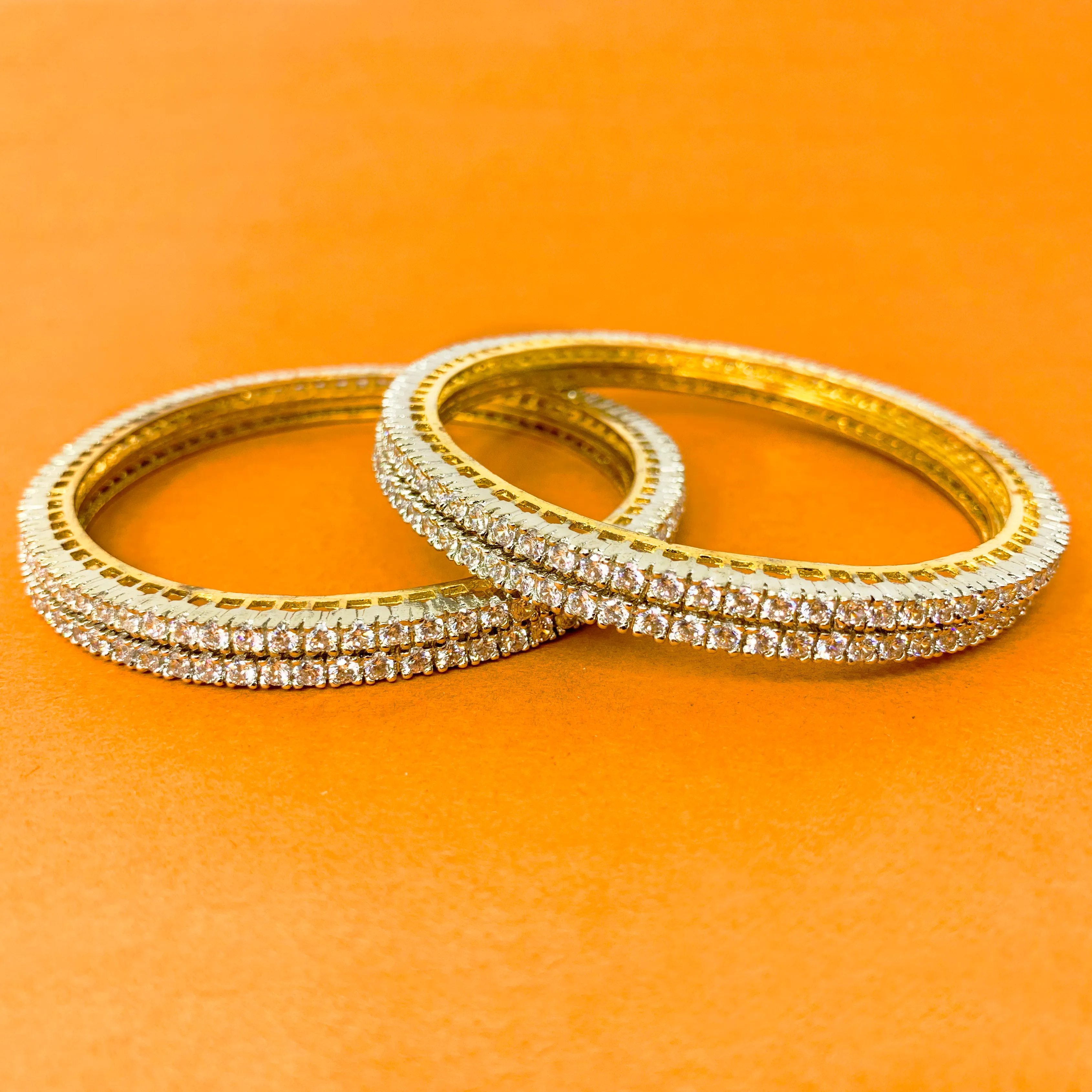 American Diamond Stone Bangles (Design 13)