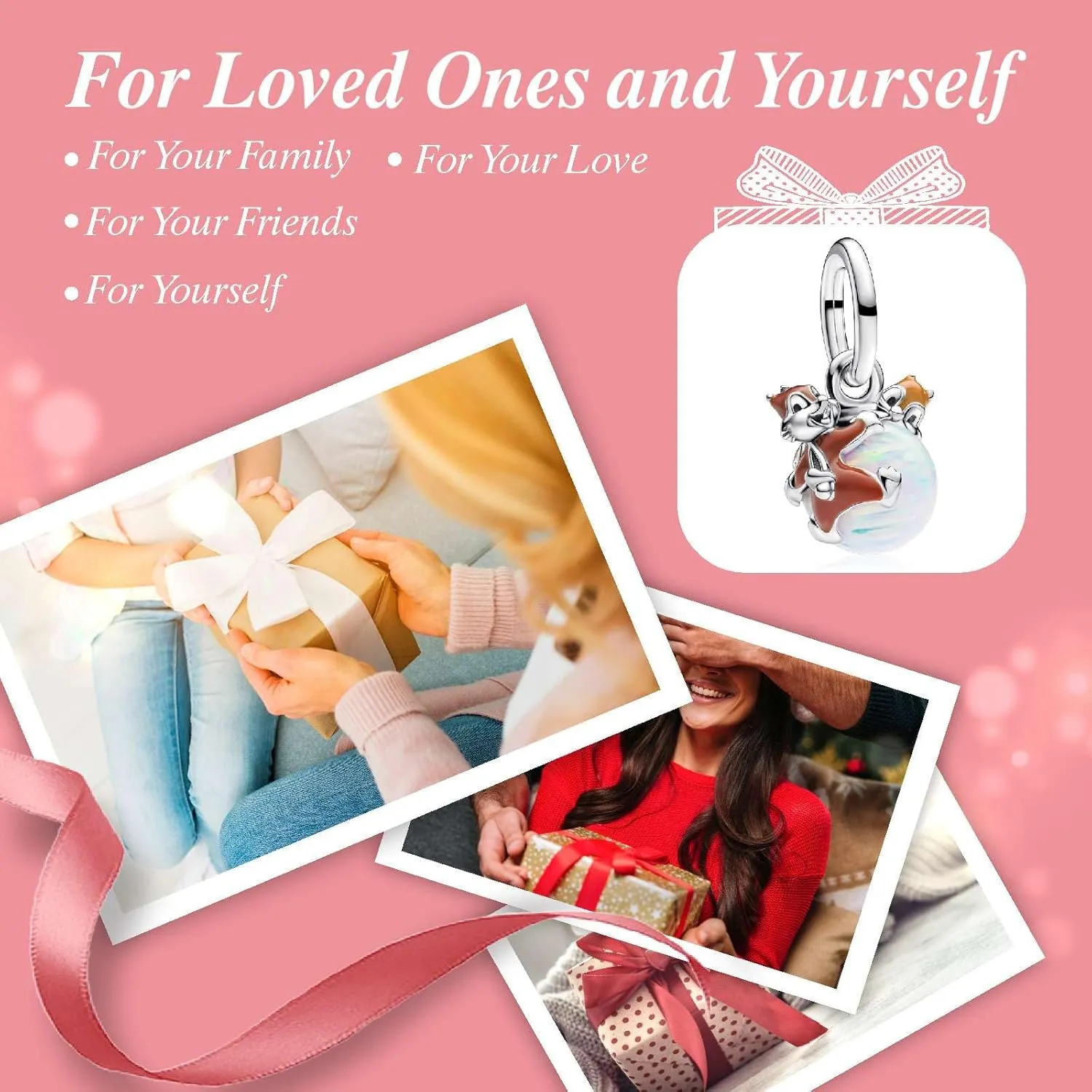 Animal Flower Heart Charms,Bead for Bracelets and Necklaces,S925 Sterling Silver Charms,For Women Jewelry Present