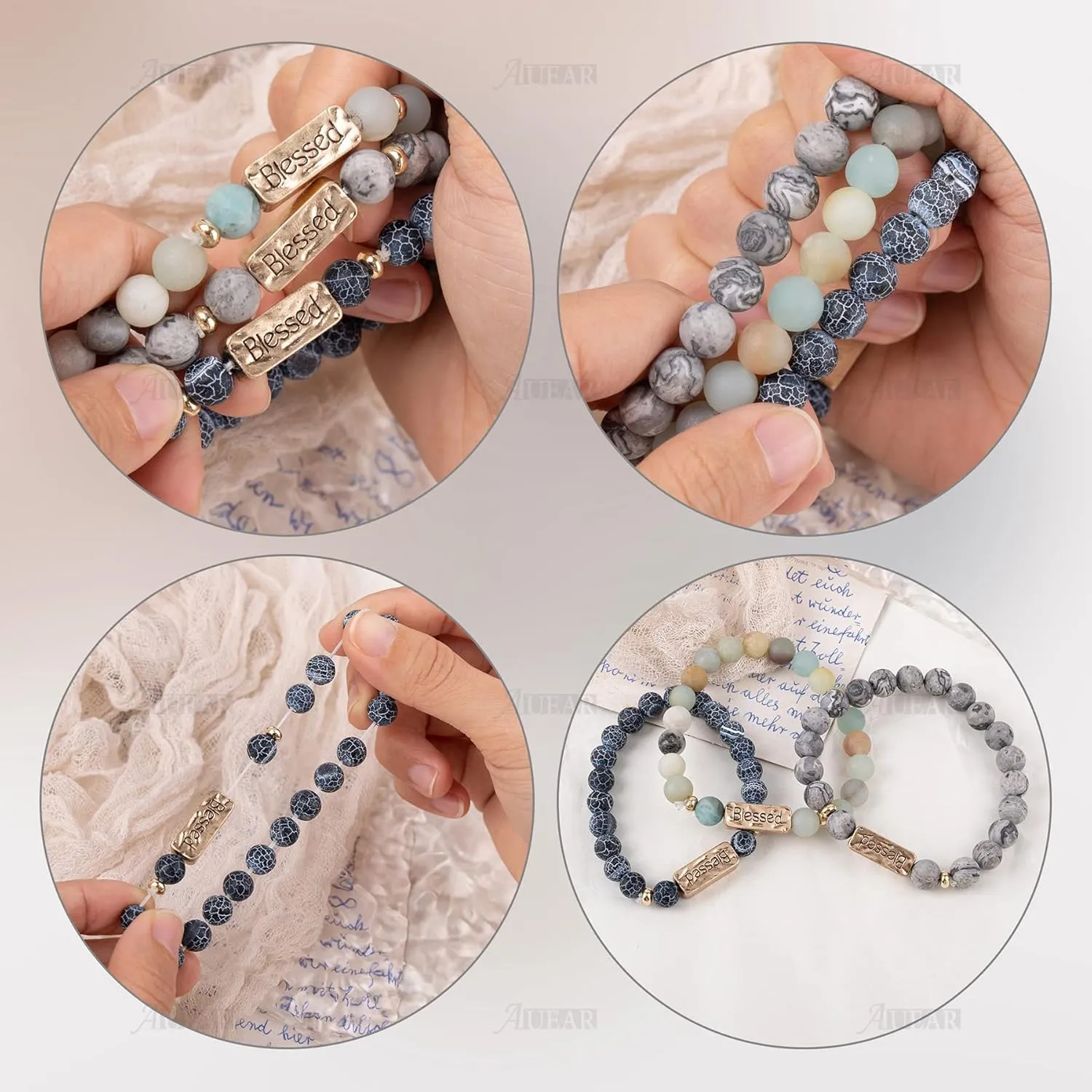 AUEAR, Best Friends Forever Bracelet Inspirational Friendship Bracelets for Sister Women Girls