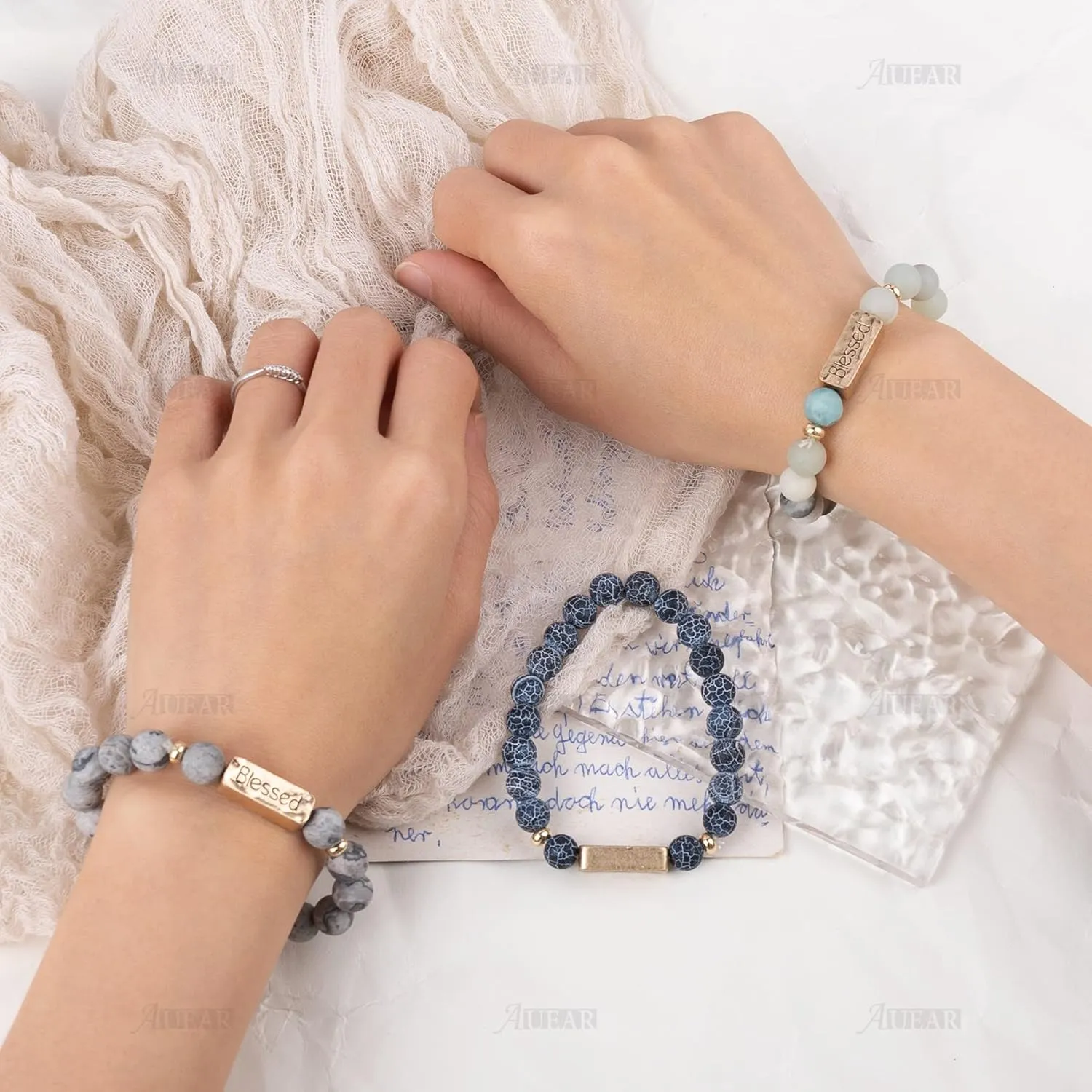 AUEAR, Best Friends Forever Bracelet Inspirational Friendship Bracelets for Sister Women Girls