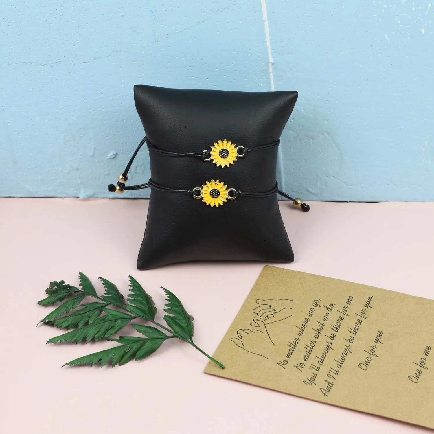 AUEAR, Bracelets Best Friends Sunflower Promise Long Distance Matching Bracelet for Couples Mother