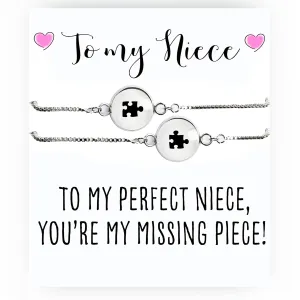Aunt and Niece Matching Bracelets - Niece Gift from Aunt - Best Friend Bracelet - Friendship Bracelet - Best Friend Forever Bracelet - Minimalist Bracelet - Gifts for Best Friend - Box Chain Bracelet