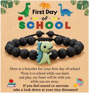 Back to School Bracelet First Day of School Kindergarten Bracelet Mommy and Me Matching Wish Bracelets Set Back to Schools Gifts Stuff Decorations