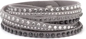 Barzel Leather Created Austrian Crystals Wrap Bracelets (Many Options Available)