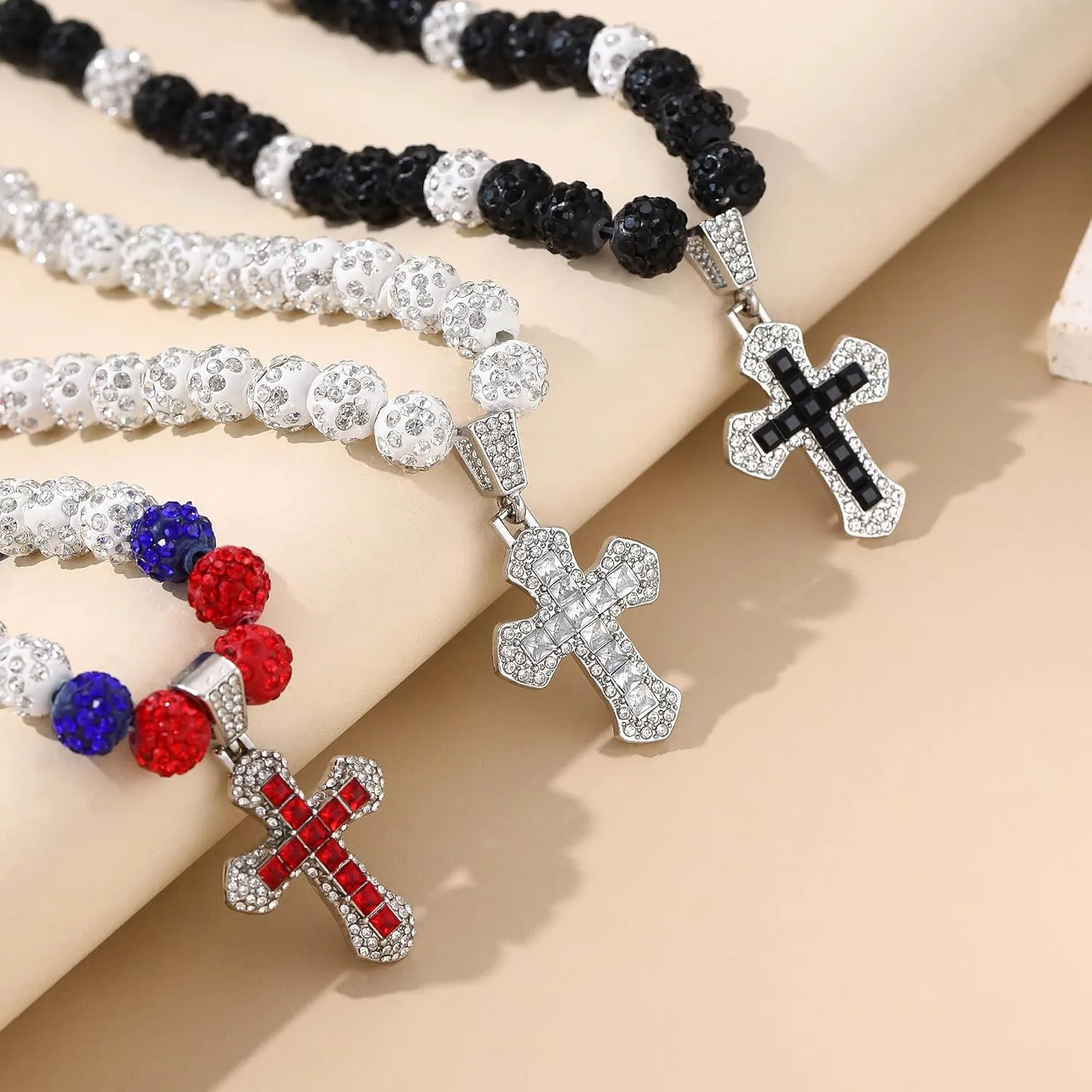 Baseball Necklaces Initial Necklace Baseball Coach Gifts Beaded Adjustable Letter A-Z Bling Baseball Necklace Rhinestone Baseball Accessories Stocking Stuffers for Teens Christmas Jewelry