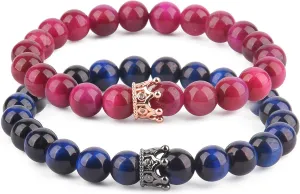 Believe London Distance Bracelets Couples Relationship Strong Elastic Friendship King Queen