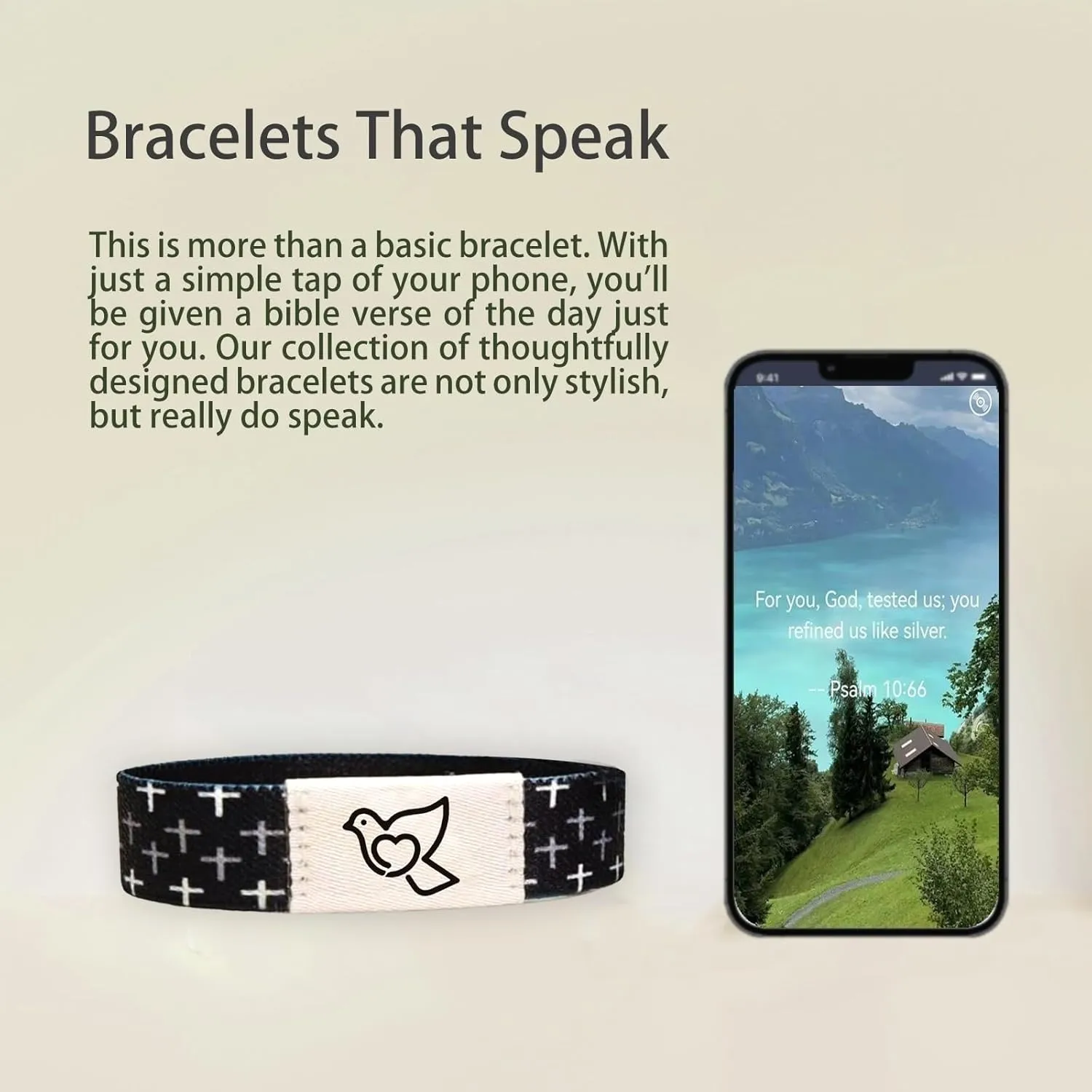 Bible Verse Bracelets With NFCChristian Daily Bible Verse Bracelet for Women Men TeensWearable Scan God Scripture Bracelets Wristbands Religious Halloween Christmas Gifts