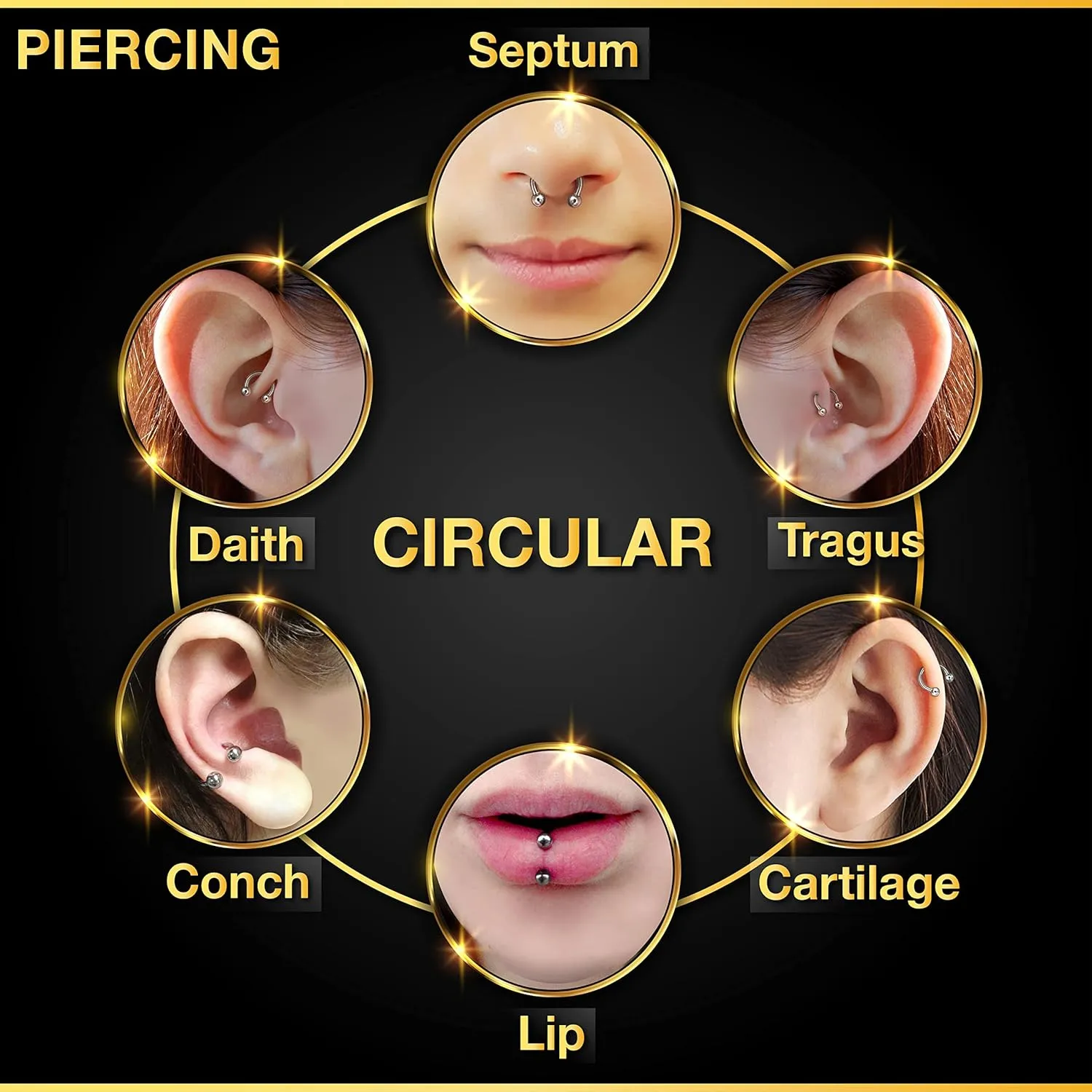 Bioplastic ear tragus earrings 16 Gauge Ball Eyebrow Helix Lobe Lip Earrings Cartilage Jewelry See More Sizes and Colors