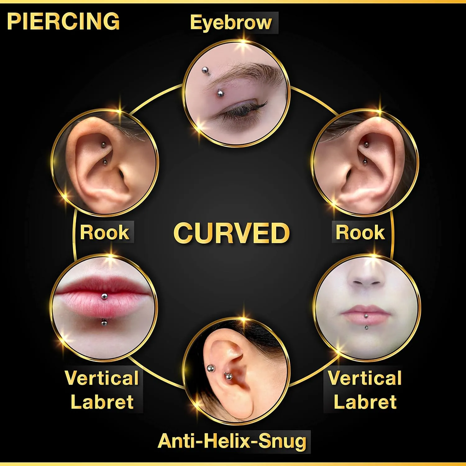 Bioplastic ear tragus earrings 16 Gauge Ball Eyebrow Helix Lobe Lip Earrings Cartilage Jewelry See More Sizes and Colors