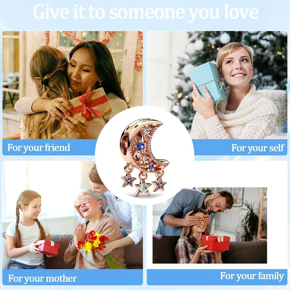 Birth Stone Love Heart Flying House Mom Crown Balloons Smile Children luch Charms for 925 Sterling Silver Bracelets Necklaces,Christmas Anniversary Jewelry Gifts