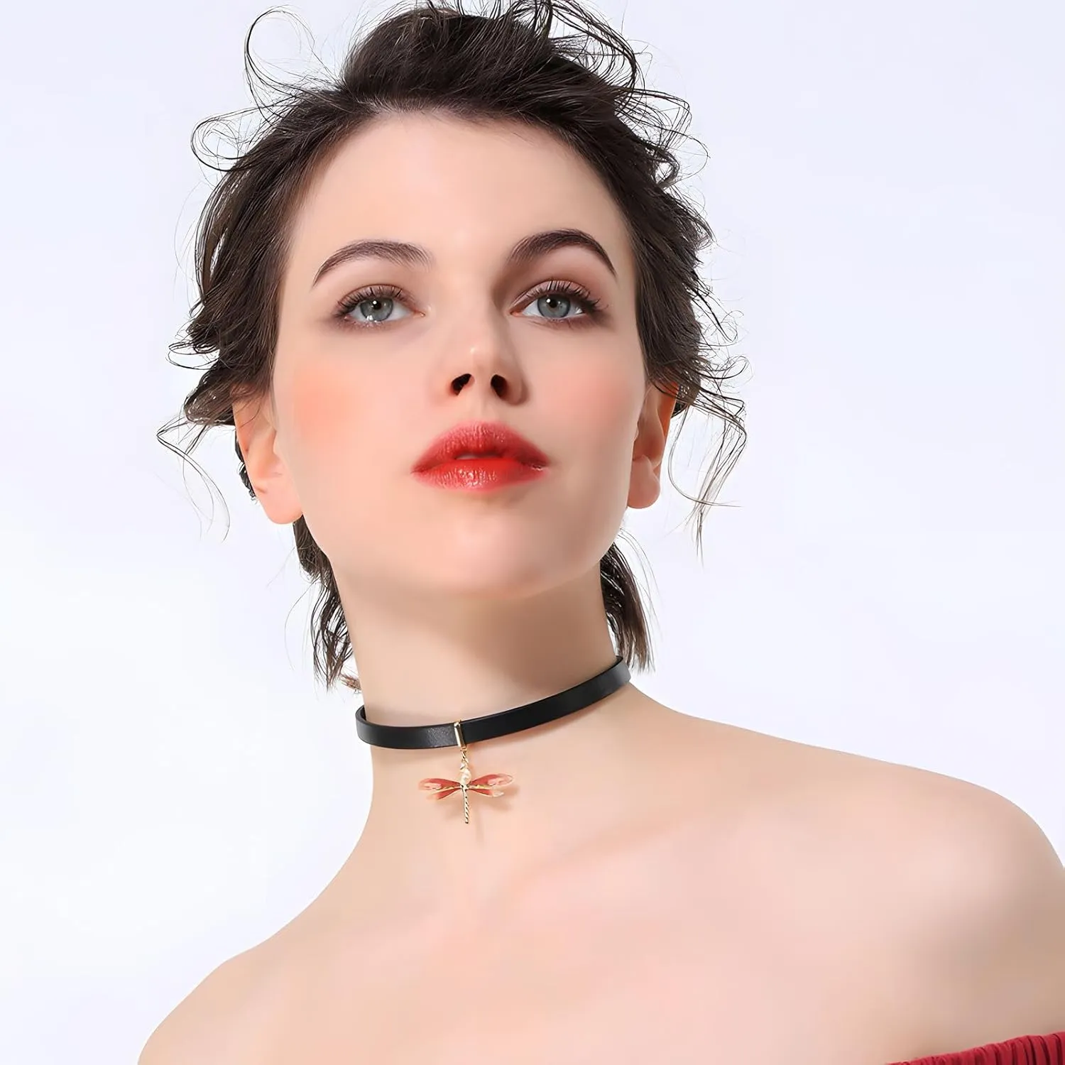 Black Choker Black Necklaces for Women, Adjustable Layered Velvet Leather Lace Collar Necklace, Goth Jewelry Gifts.Black Choker Necklace for Women Black Velvet Choker