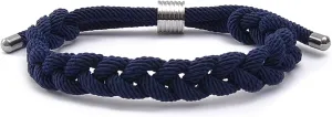 Blue Drop Braided Bracelet Waterproof Rope Braided by Hand Adjustable Stackable Bracelets Couple Bracelets Jewelry for Men and Women Valentines Day Gift