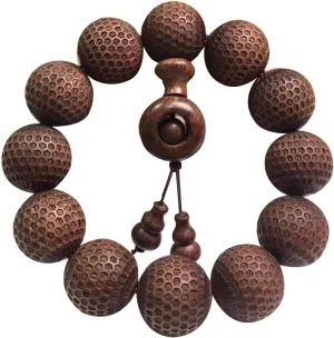 Buddha bracelets Bracelet, Beaded Bracelets,Rosary Beads,Golden Silk Sandalwood Handstring Carving Handstring Buddha Beads Bracelet Tibetan Buddhist Handmade Beads Prayer Mala Macrame texture