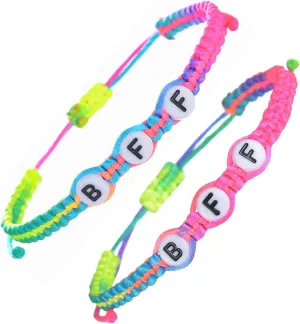 CaleesLLC Best Friend Bracelets Handmade Braided Rope Adjustable Friendship Bracelets Mutual Attraction Long Distance Inspirational Gift for Girls Couples Graduation Day Christmas Day