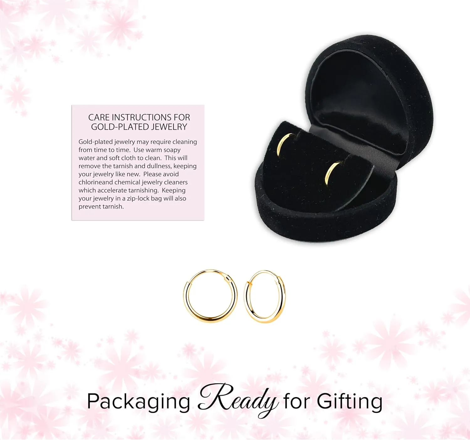 Cherished Moments Sterling Silver and 14K Gold Plated 10mm Hoop Earrings