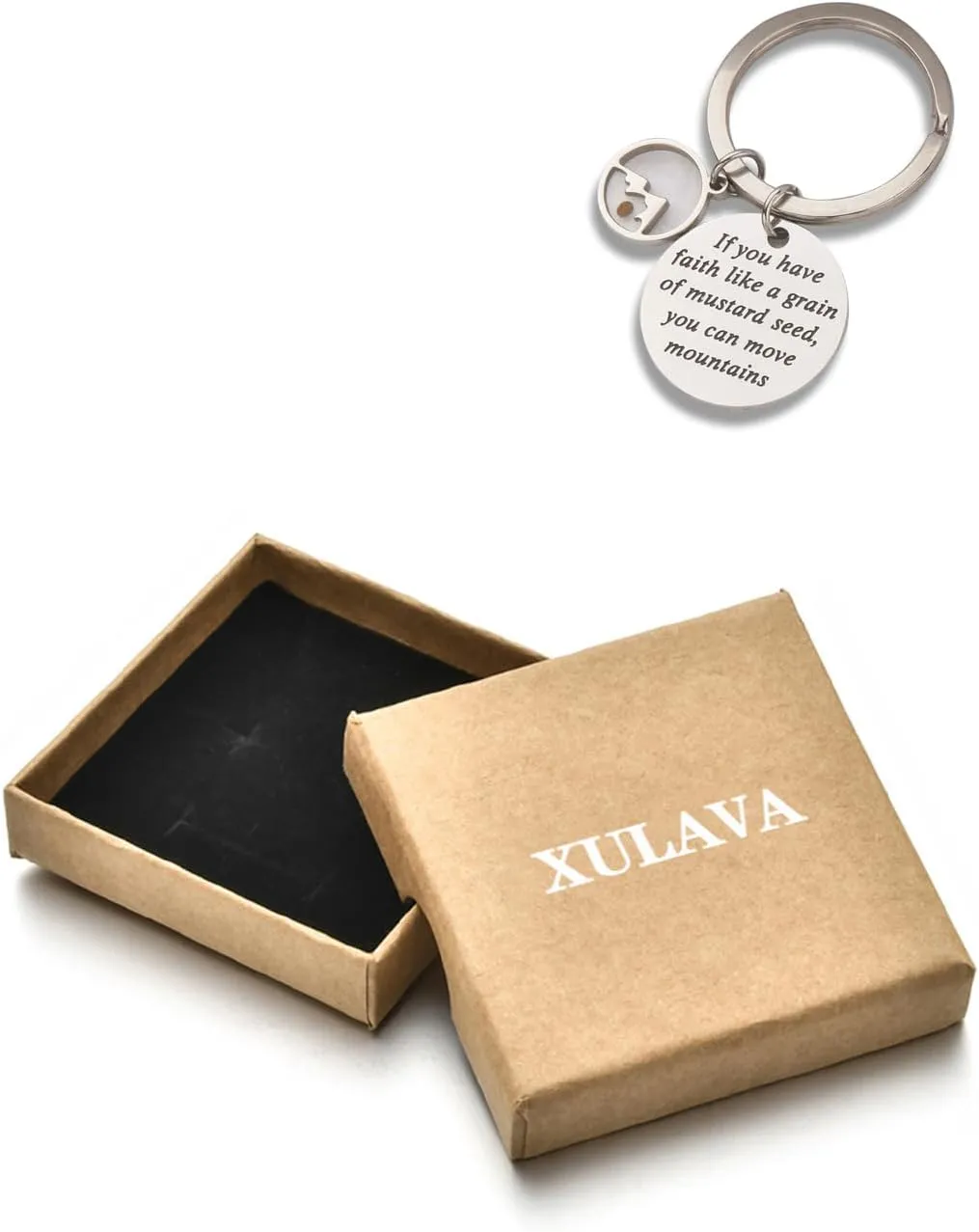 Christian Gifts Mustard Seed Necklace for Women,Move Mountains Shell Necklaces Christian Faith Jewelry for Women