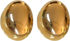 Chunky Gold Round Earrings for Women Lightweight Hypoallergenic Gold Statement Earrings Trendy Teardrop Earrings Vintage Geometric Earrings Dainty Jewelry Gifts