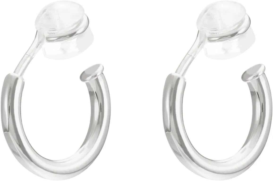 Clip-on Earrings for Women 14K Gold Plated Chunky Gold Hoop Earrings Dangle Earrings for Women No Piercing Fake Earrings Jewelry