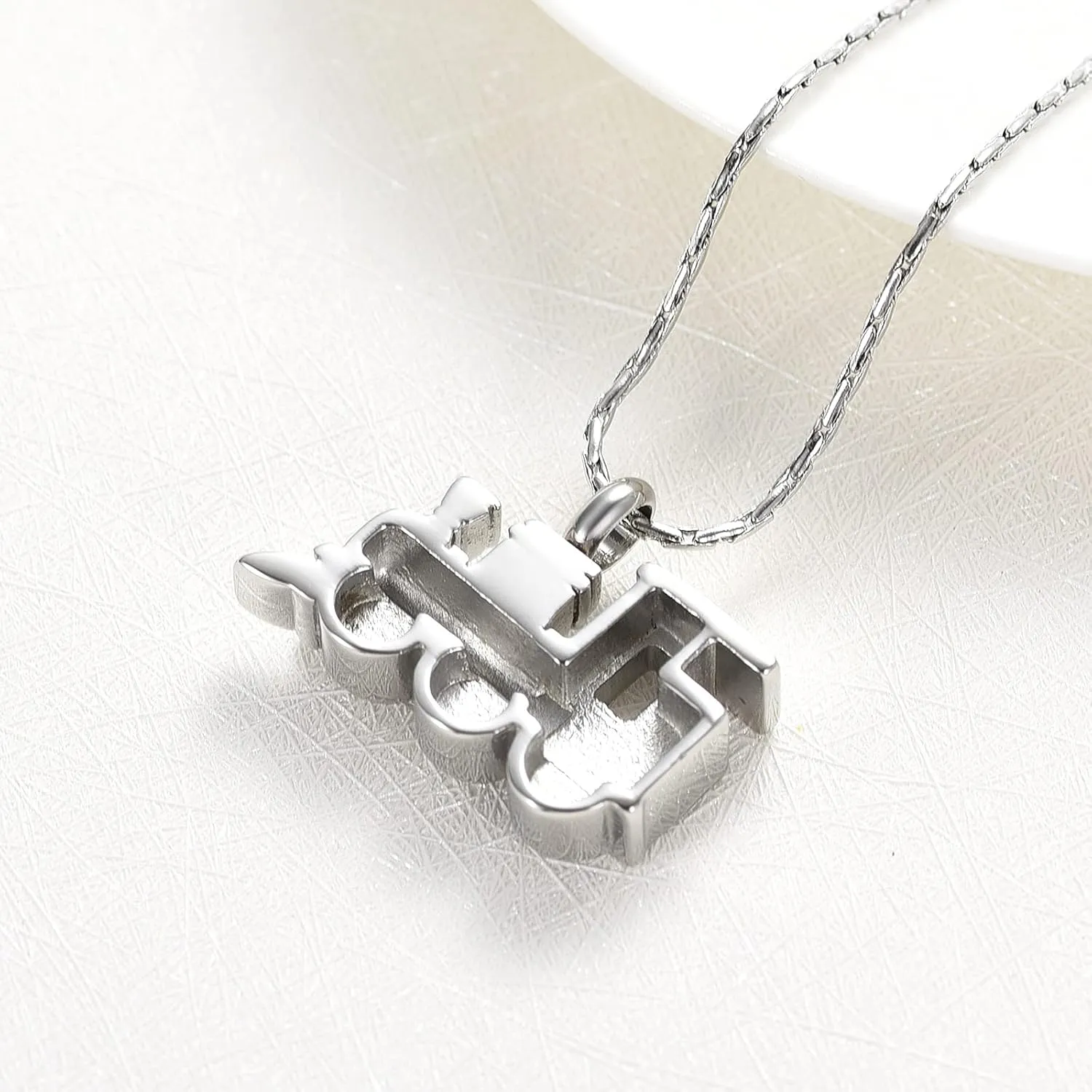 constantlife Cremation Jewelry Memorial Urn Pendant Necklaces for Ashes Small Train Design Ashes Holder Charm Keepsake
