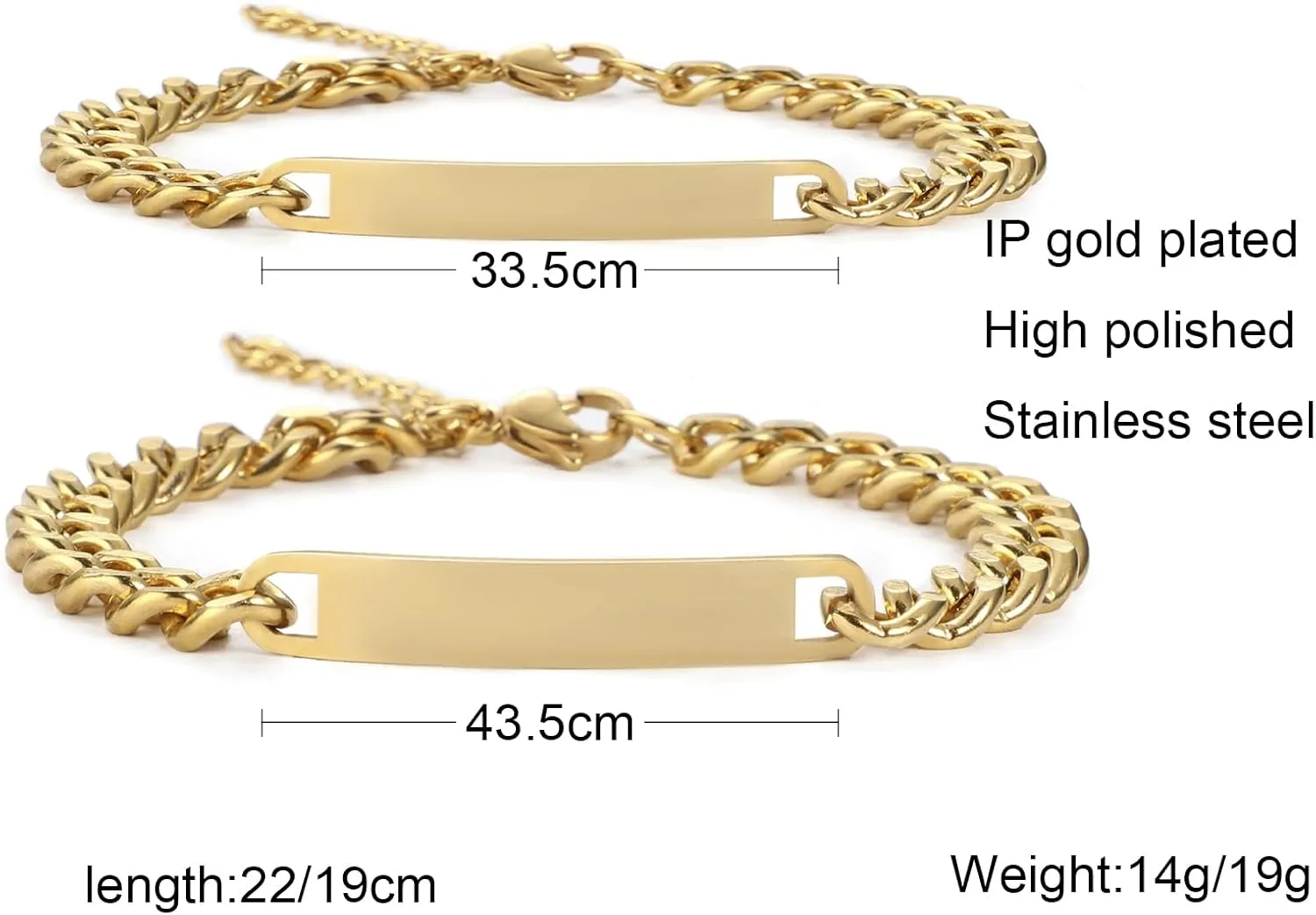 Couple Bracelet with Engrave - Personalized Stainless Steel Bracelet - Custom Engraving for Men and Women - Relationship Matching Couple Jewelry Gift For Her and Him