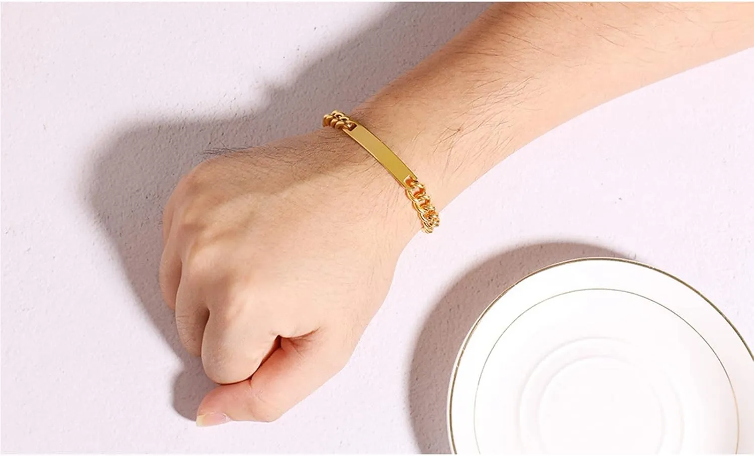 Couple Bracelet with Engrave - Personalized Stainless Steel Bracelet - Custom Engraving for Men and Women - Relationship Matching Couple Jewelry Gift For Her and Him