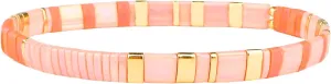 CQUAN CHI Colorful Stretch Strand Bracelets Tila Miyuki Friendship Bracelet Bangle