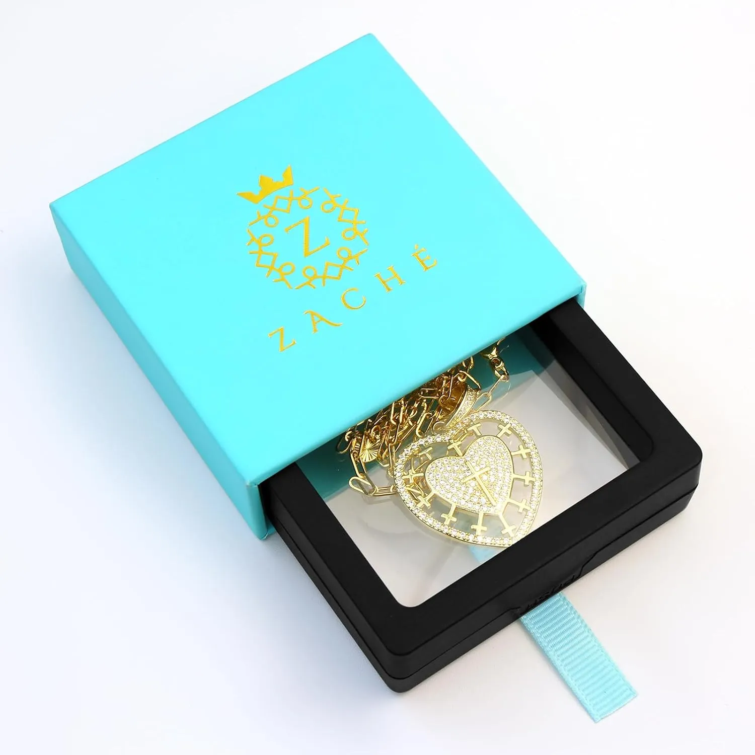 Dainty Layered Choker Necklace Gold Plated Sun Chunky Heart Necklaces Stackable Paperclip Chain Layering Jewelry For Women