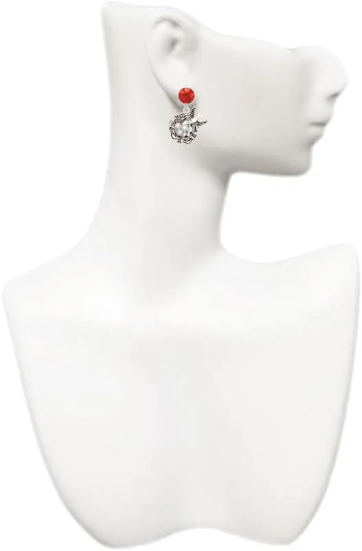 Delight Jewelry Silvertone Birds Nest with Imitation Pearl Eggs - Large Crystal Clip on Earrings