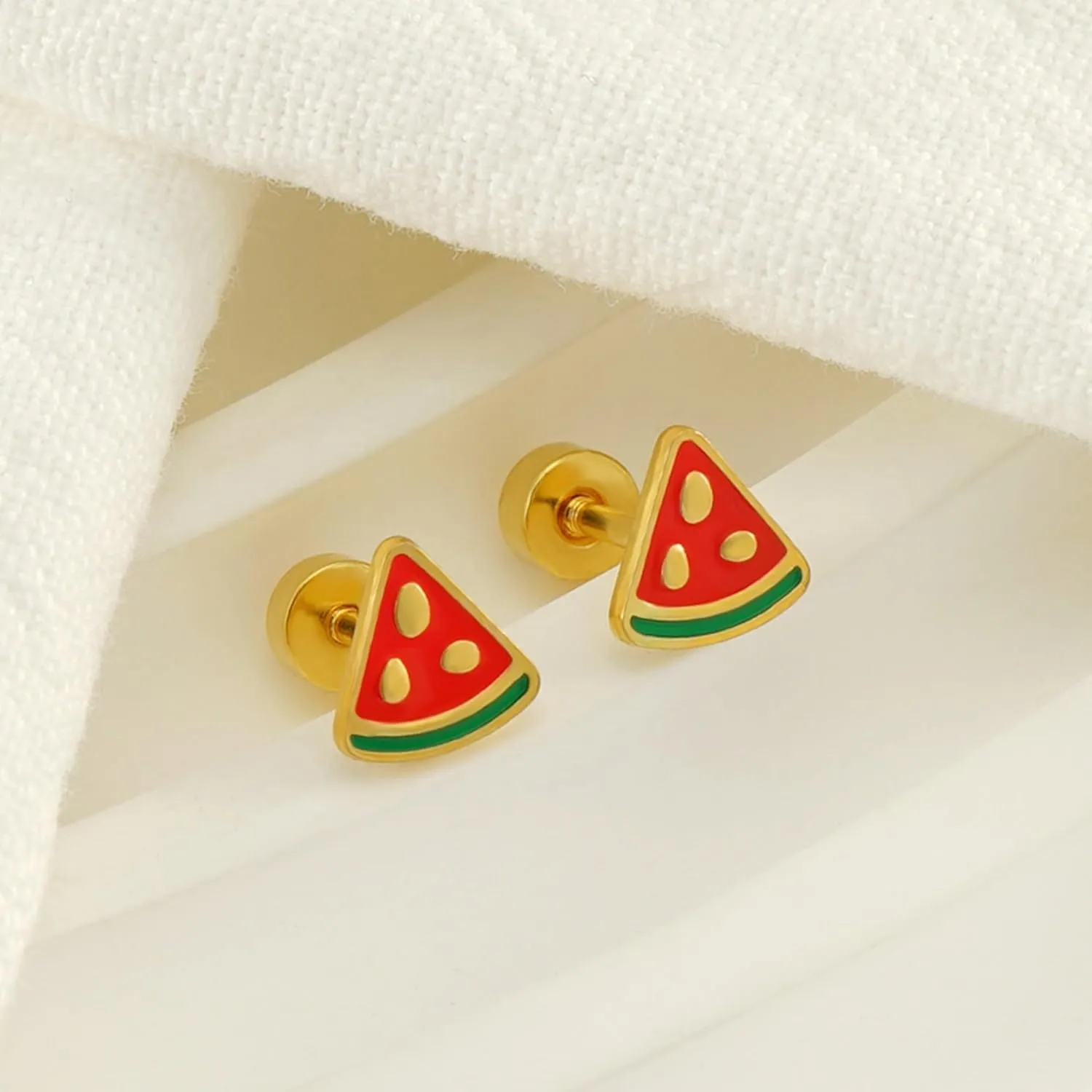 Flat Back Earrings for Women Hypoallergenic Heart Stud for Cartilage Screw Back Star Studs Comfortable Earring for Sleeping