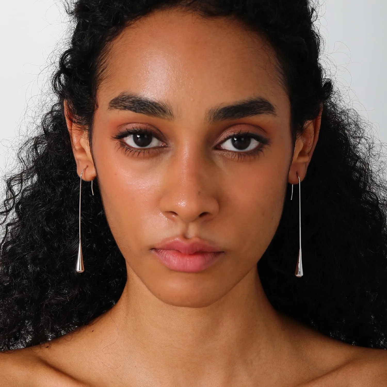 Gold Dangle Earrings for Women 14K Gold Long Waterdrop Dangle Earrings Hypoallergenic Dainty Gold Teardrop Statement Earring Jewelry for Women