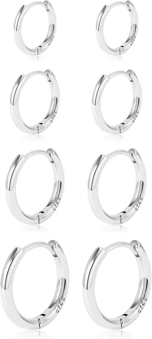 Gold Hoop Earrings Set 14k Gold Plated Huggie Hoop Earrings Hypoallergenic Jewelry Daily Earrings for Women