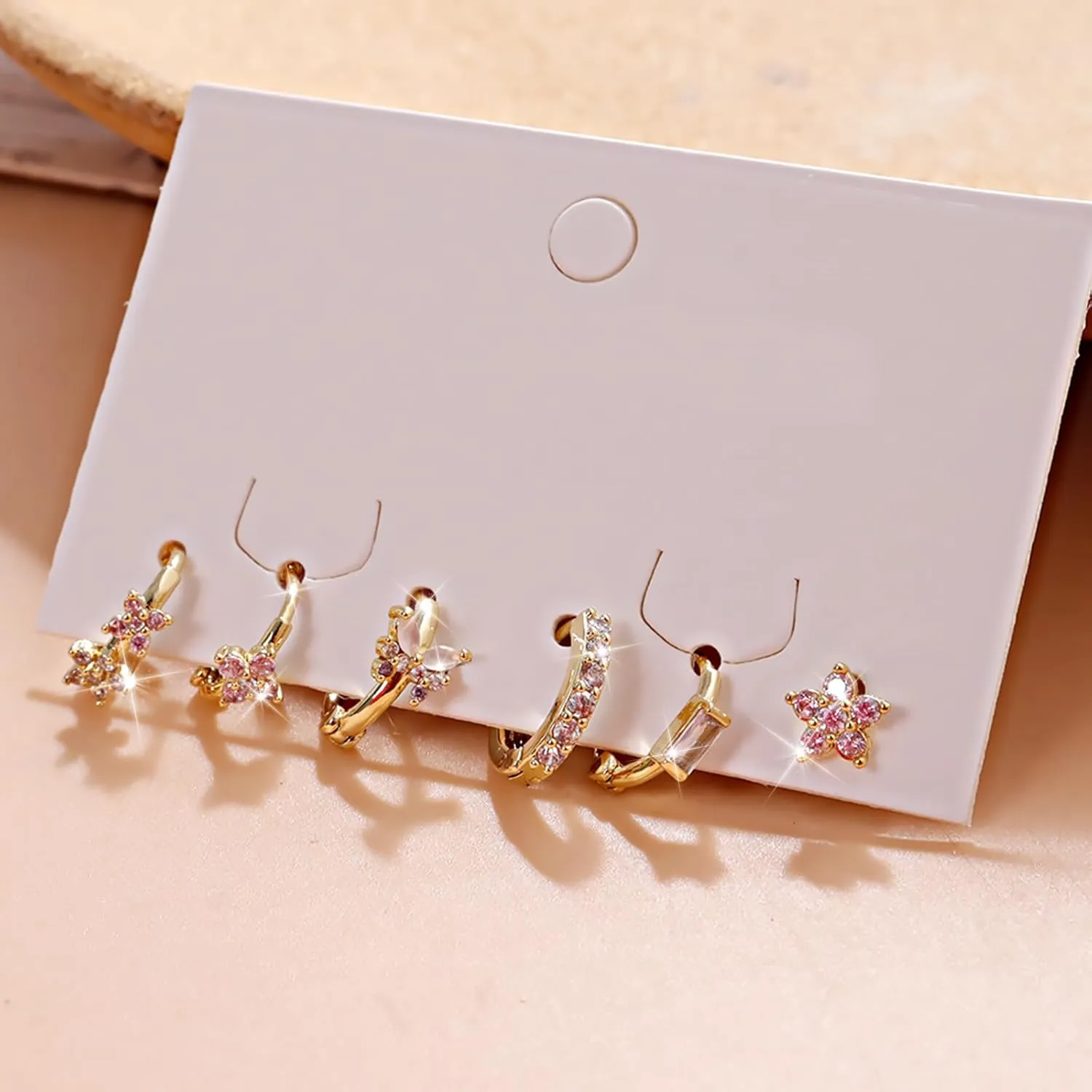 Gold Huggie Earrings for Women Trendy Dainty Earring Stacks 14K Gold Hoop Earrings Hypoallergenic Earring Sets for Multiple Piercing Flat Back Stud Huggie Cartilage Earrings Jewelry Gifts