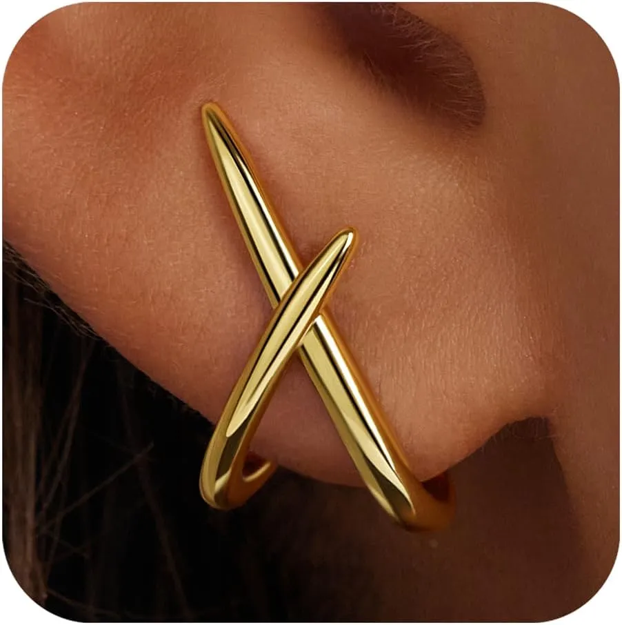 Gold Stud Earrings for Women Trendy, Simple Minimalist Gold Stud Earrings, Dainty Hypoallergenic Simple Earring for Womens Fashion Gifts