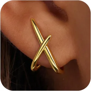 Gold Stud Earrings for Women Trendy, Simple Minimalist Gold Stud Earrings, Dainty Hypoallergenic Simple Earring for Womens Fashion Gifts