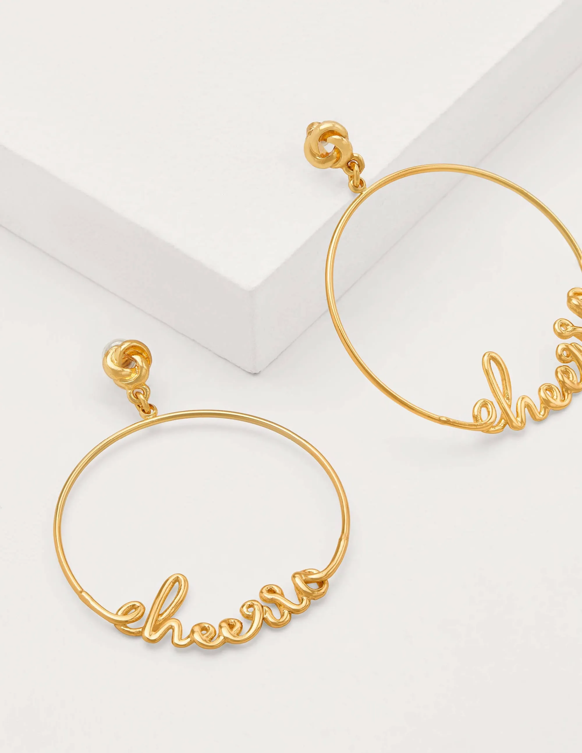 Greeting Hoops-Gold Cheerio