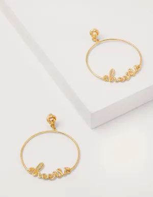 Greeting Hoops-Gold Cheerio