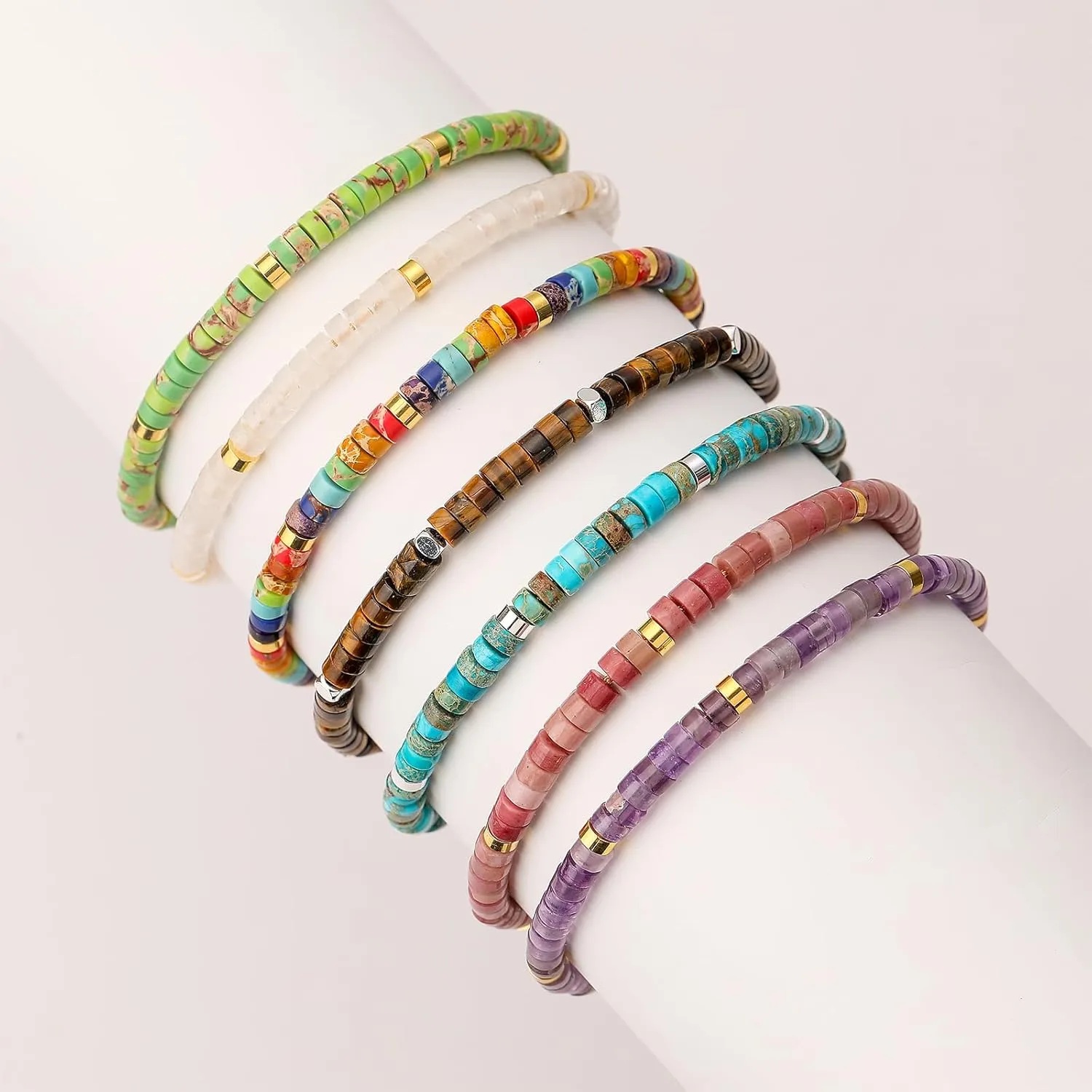 Inspirational Gifts Bracelets for Women Encouraging Healing Natural Stone Bracelets - Get Well Soon Gifts for Women Best Friends Sister Bestie - Life is Tough But So are You Bracelet